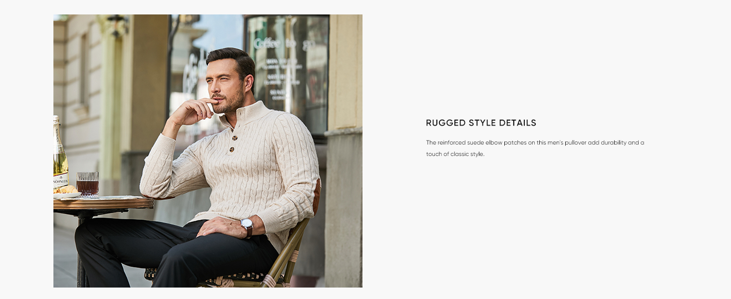 The essential chunky knit sweater that combines classic design with everyday functionality