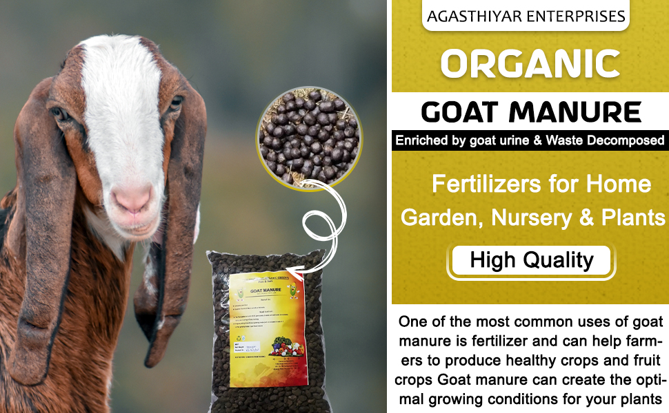 Organic Green’s Goat Manure for Plants Organic Fertilizer & Manure