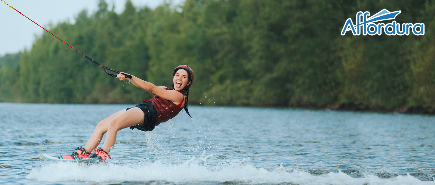 Affordura Water Ski Rope Wakeboard Rope with Handle Ski Ropes for Water Skiing, Ski