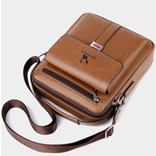 Men's leather shoulder bag