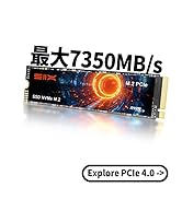 Amazon | SIX X7400Pro NVMe M.2 SSD PCIe Gen4x4 2TB M.2 2280