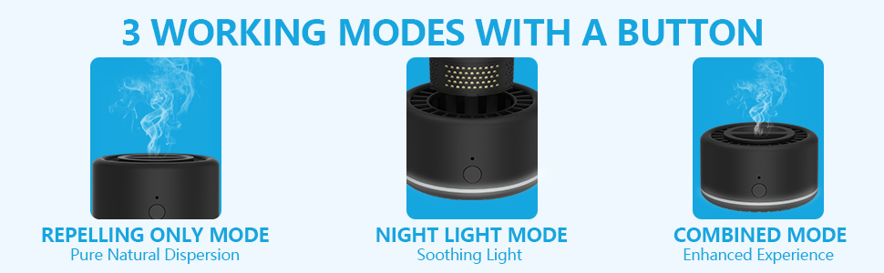 Portable Mosquito Repellent Outdoor Patio Rechargeable