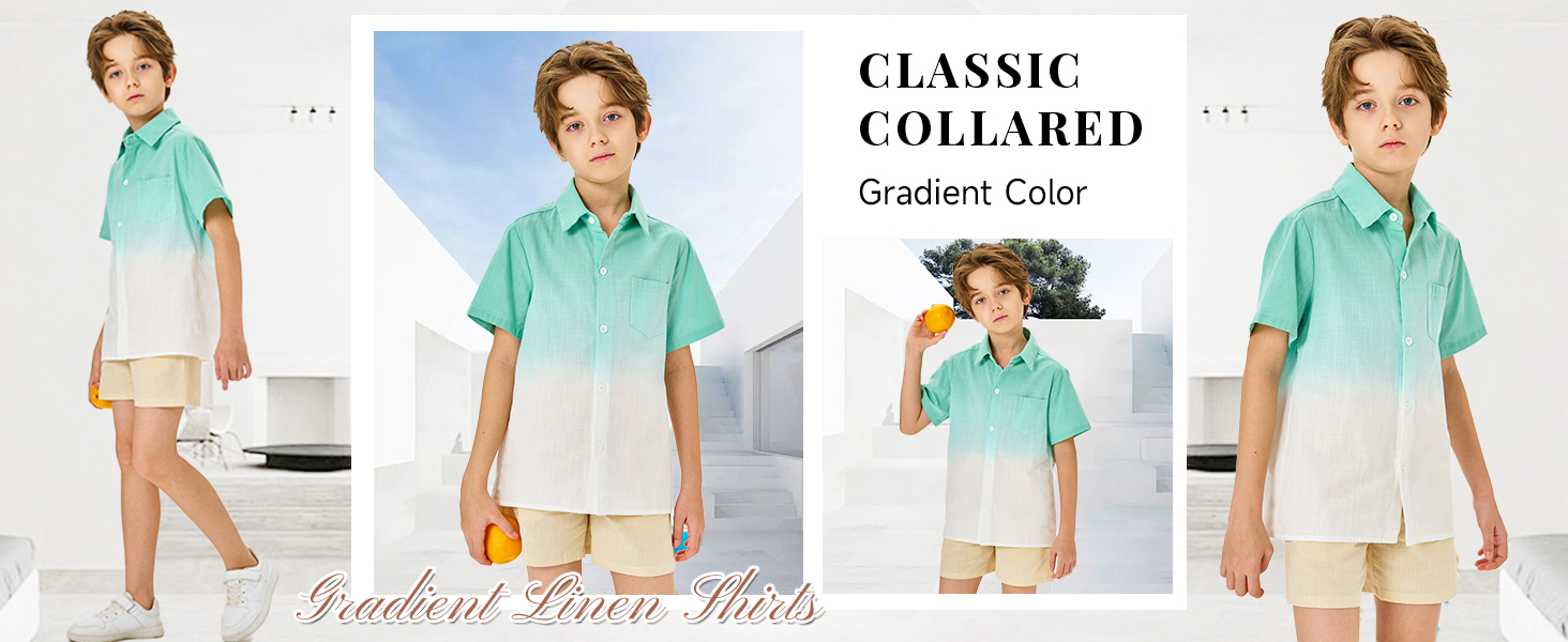 Boys Short Sleeve Oxford Shirt