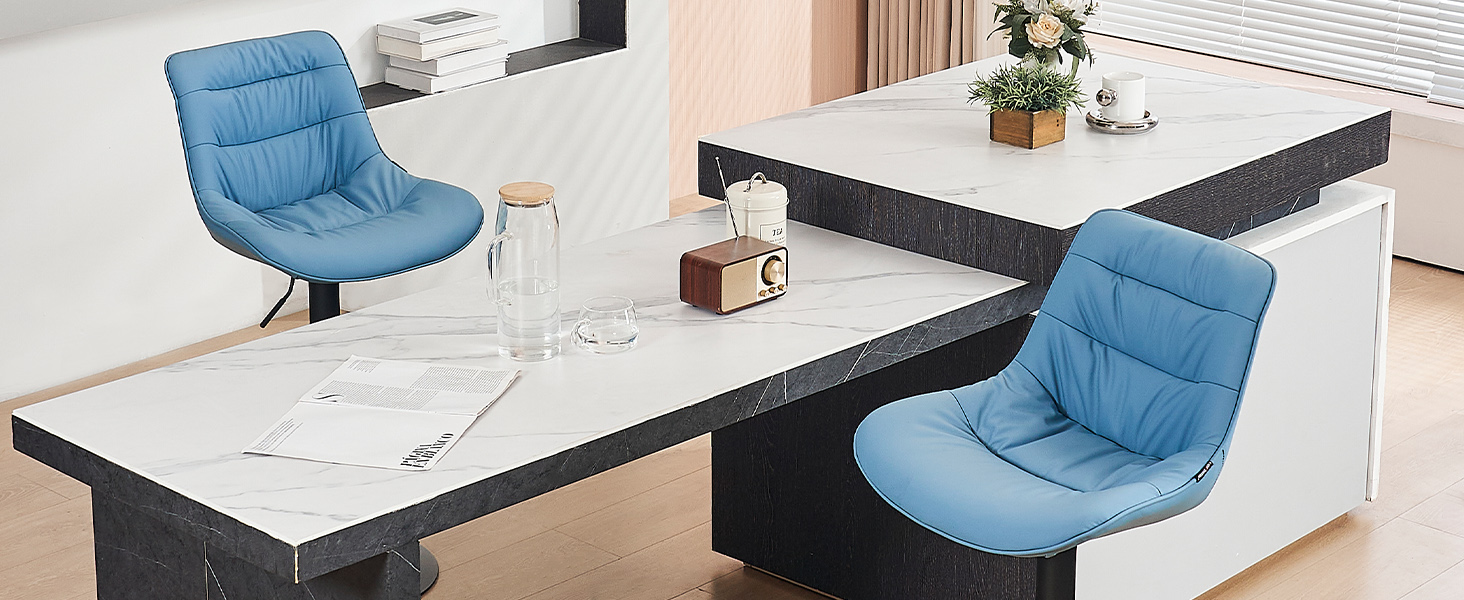 Kidol & Shellder Bar Stools Set of 2 Swivel Adjustable