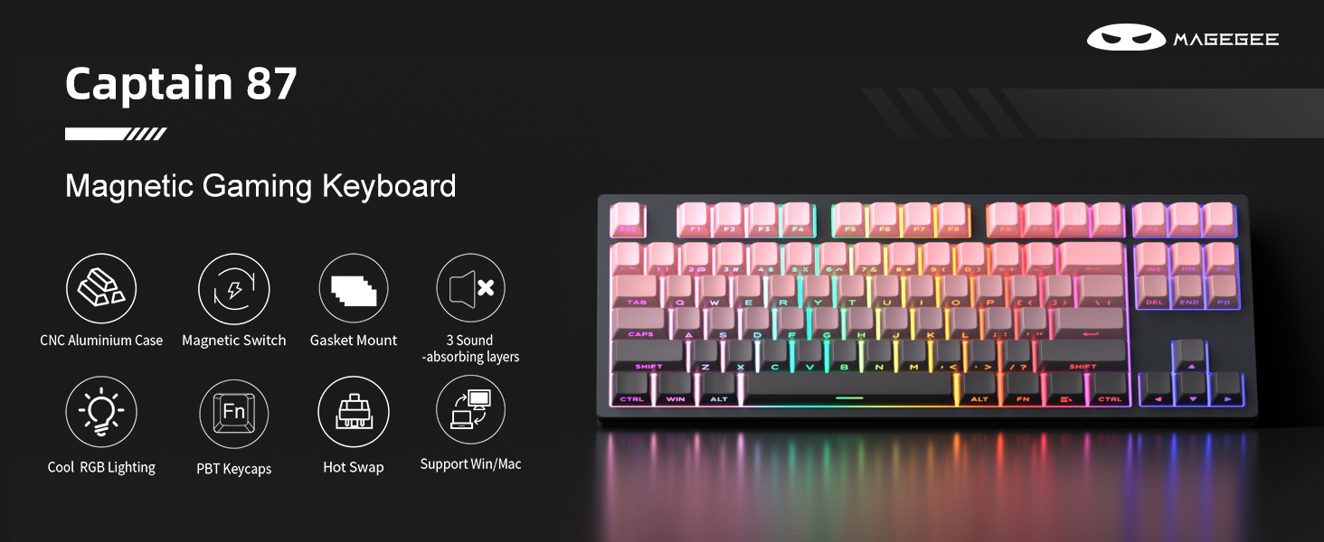 Captain87 75% Wired HE Magnetic Keyboard