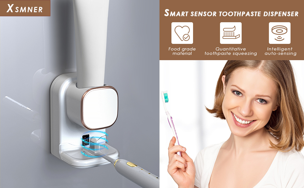 Automatic Toothpaste Dispenser with Sensor, Toothpaste