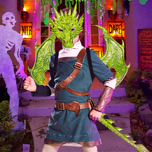 Dragon Costume Kids Dinosaur Wings Tail Mask Set