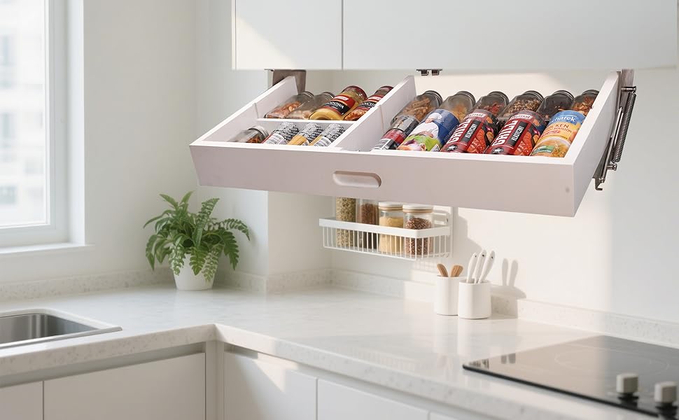 pull down spice rarck