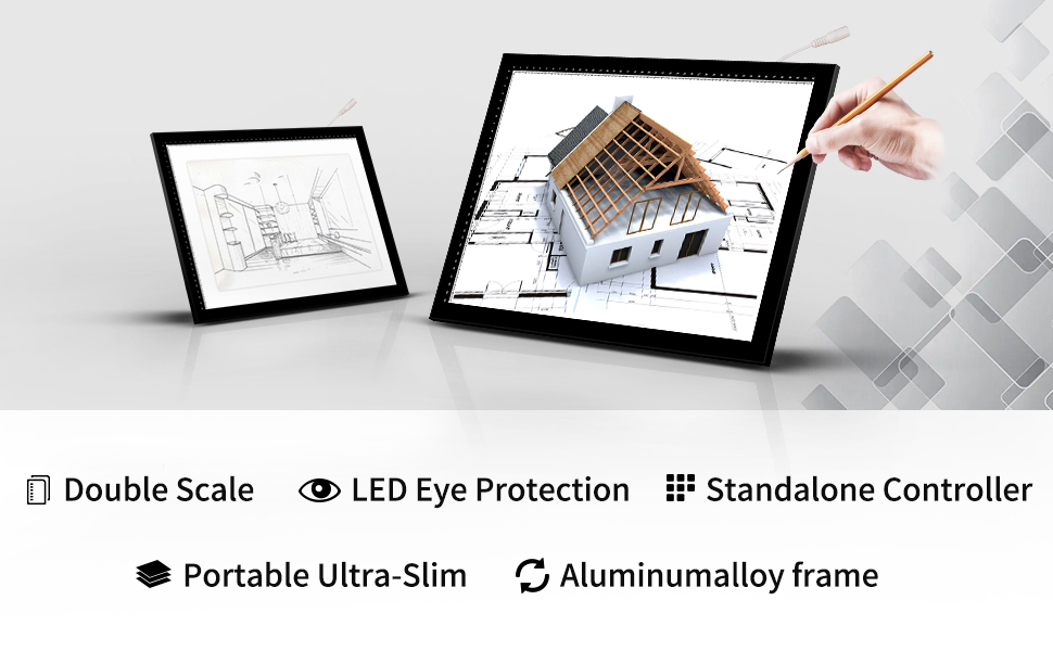 A4 UltraThin Portable Artist Tracing Light Box Copy Table