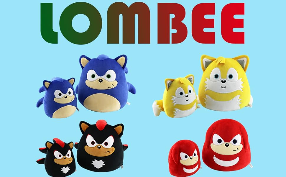 LOMBEE Plush Toys Sonic Plush Pillow Sonic 2 The Movie