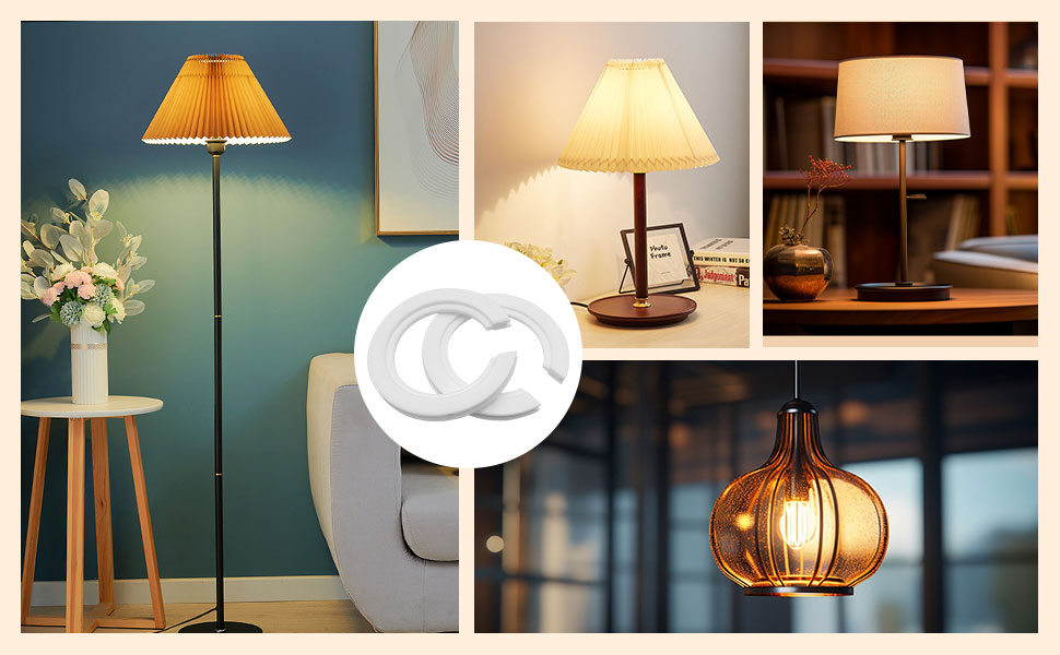 20PCS E27 to E14 Lamp Shade Adapter Ring Lampshade Converter Ring