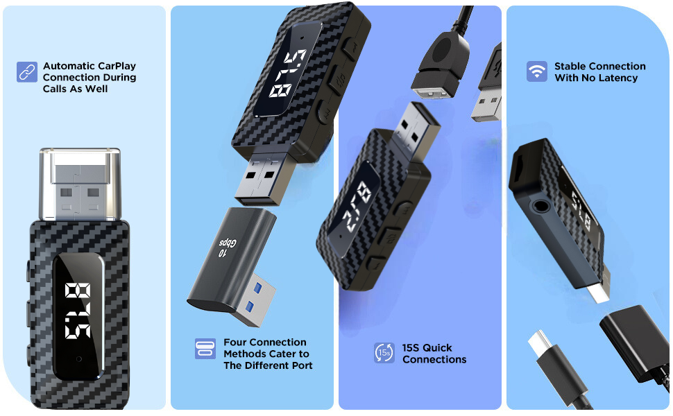 automatic carplay bluetooth receiver for iphone android
