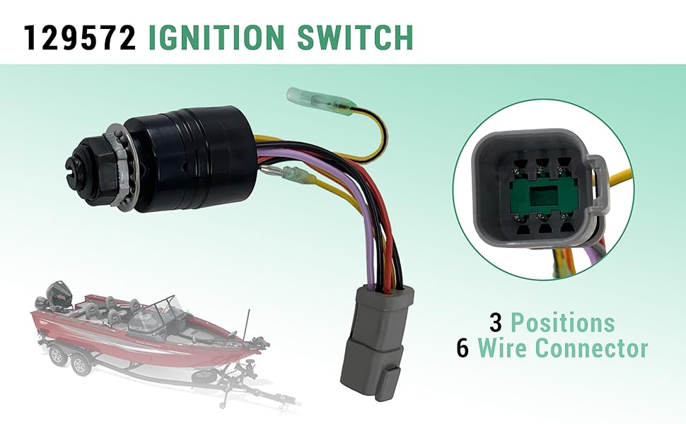 Amazon.com: 129572 Ignition Switch with 2 Key, 3 Position 6