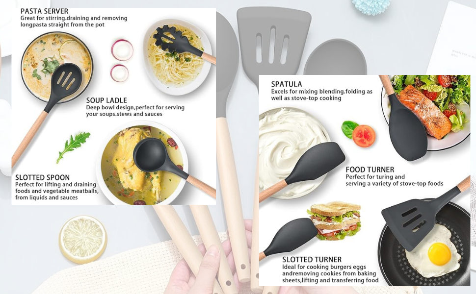 silicone spatula set