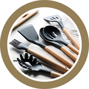 Utensílios De Cozinha Premium, Espátulas De Silicone, Conjunto Completo, Fácil De Limpar