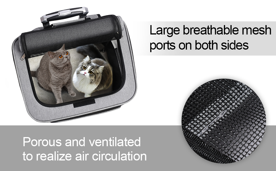 GJEASE Pet Dog Rolling CarrierBackpack with Wheels,Cat Carrier