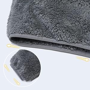packable sherpa fuzzy coat