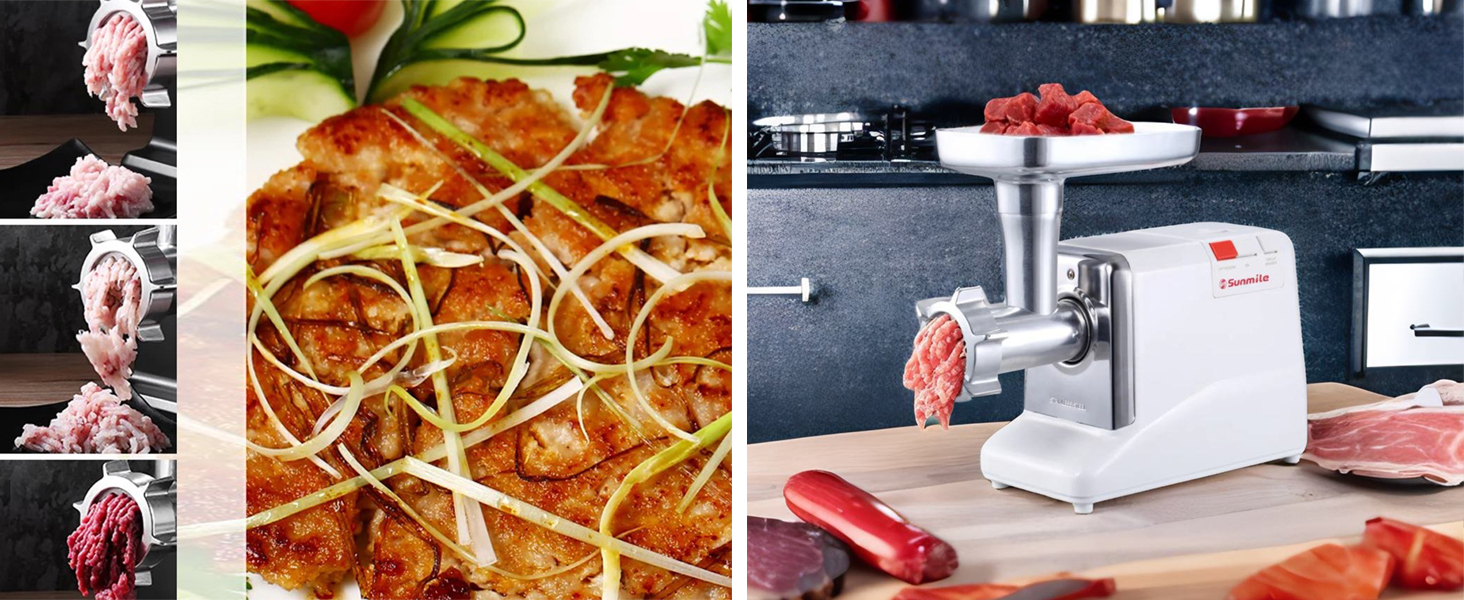 Sunmile SMG50 ETL Electric Meat Grinder Max 1.3 HP 1000W Heavy Duty