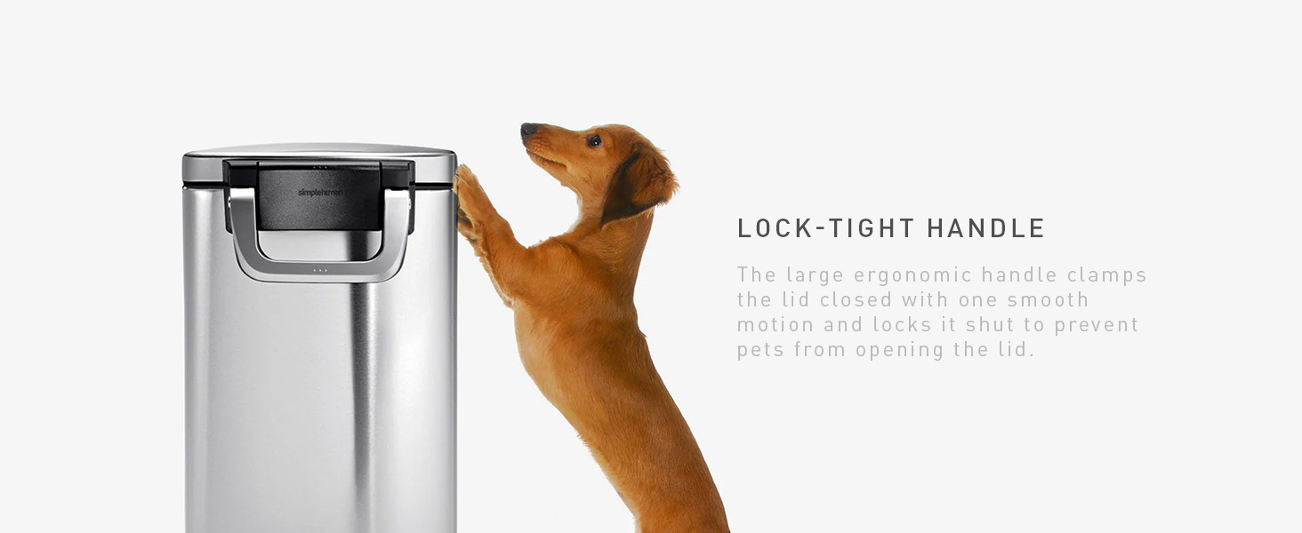 Lock-Tight Handle | Clamps the lid closed with one smooth motion and locks it shut