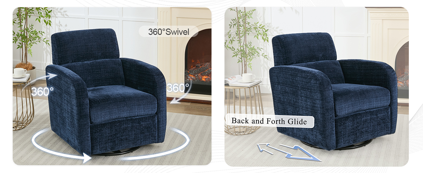 Swivel Glider Accent Chair