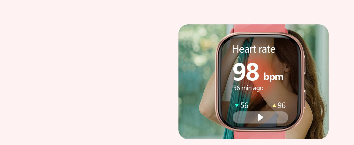 smart watch with heart rate monitor