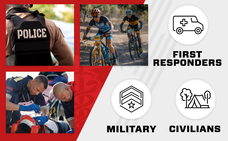 Individual first aid kit for rapid response situations