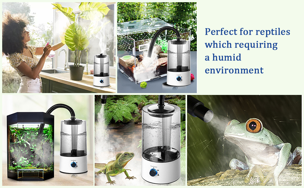LKEREJOL Reptile Fogger Terrariums Humidifier Fog Machine