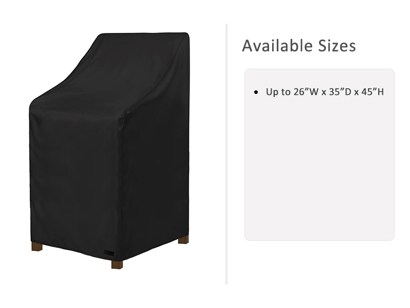 NettyPro Stackable Patio Chair Covers 2 Pack Waterproof Outdoor Patio Furniture