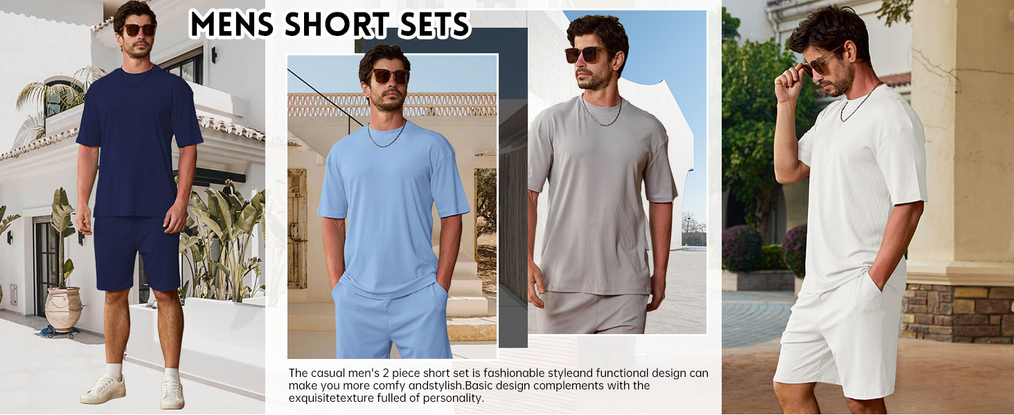 mens outfits 2piece set
