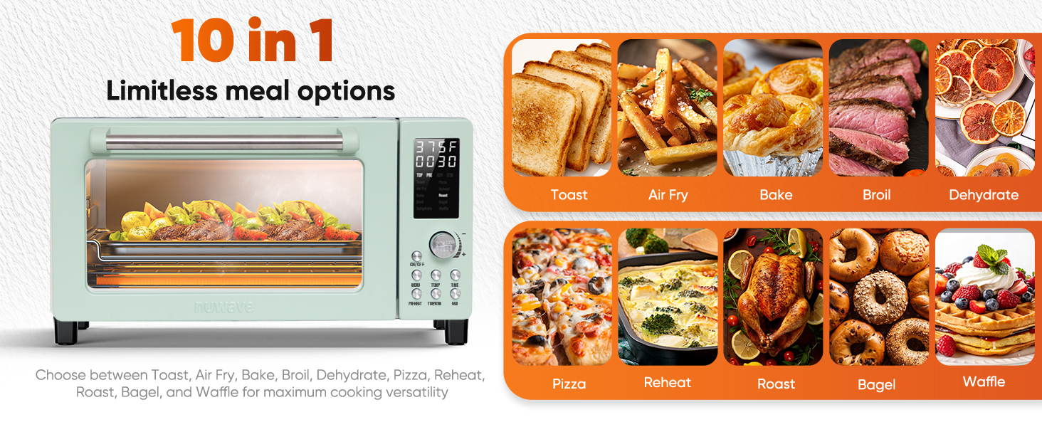 Nuwave Bravo Pro Air fryer Toaster oven