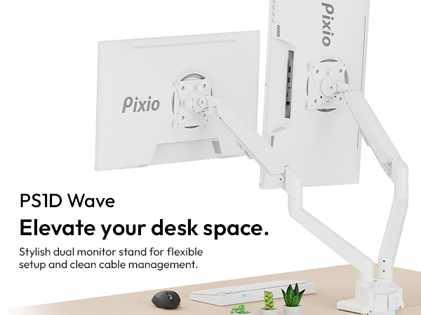 Amazon.com: Pixio PS1D Wave Purple Dual Monitor Arm Stand