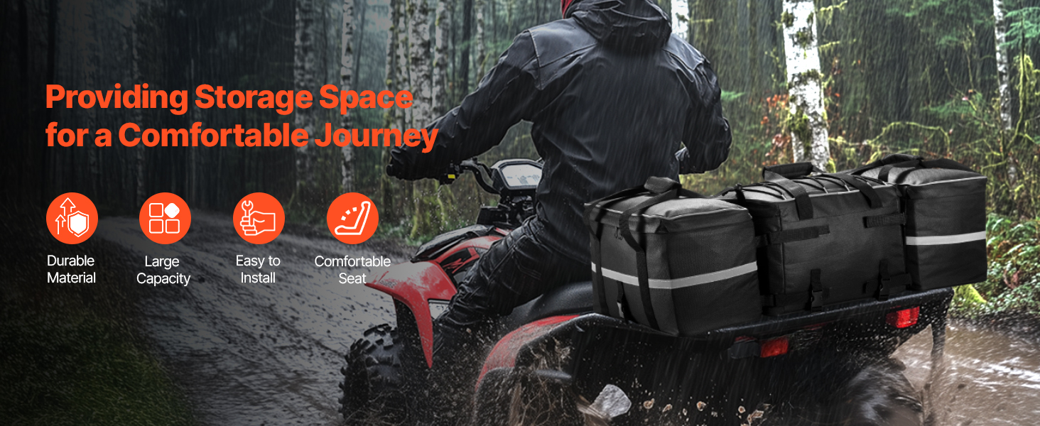 atv rear storage bag