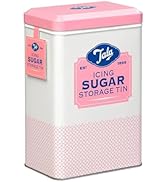 Tala Metal Pink and Cream Nostalgic Design Storage Tin | Holds a Full Bag of Icing Sugar Originals