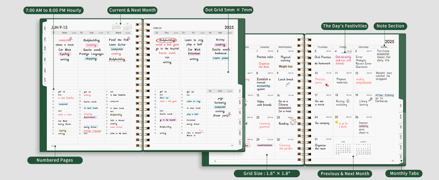 Weekly and Monthly Planner