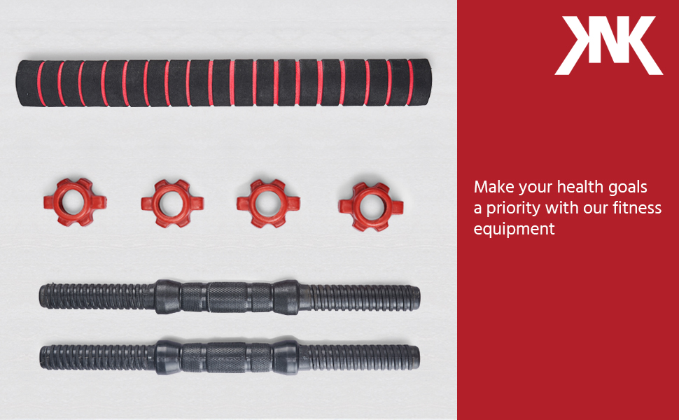 KNK Dumbbell Rods with Connectors Barbell Rods Wei... 15 Connectors Barbell Rods