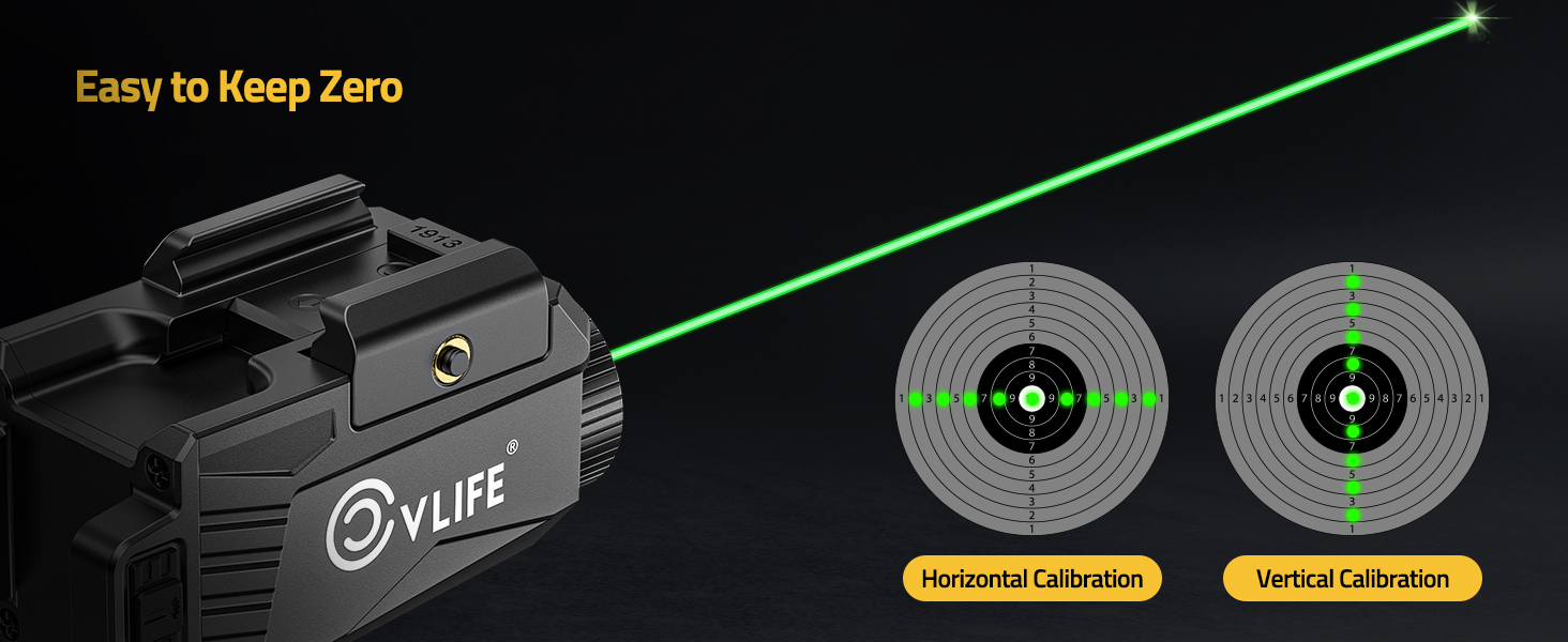 Easy to keep zero - CVLIFE 600 Lumens Pistol Light Laser Combo