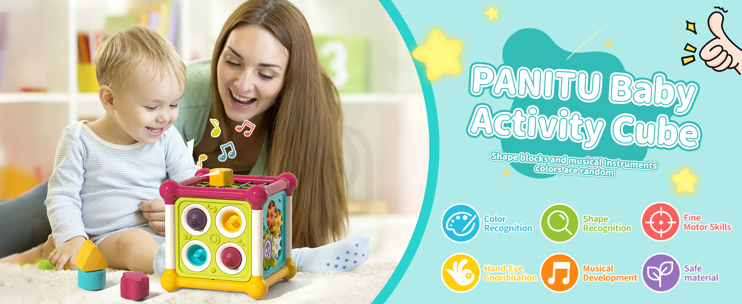 baby cube toy bead maze toys for toddlers 1-3