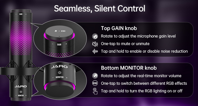 Microphone Control Knobs