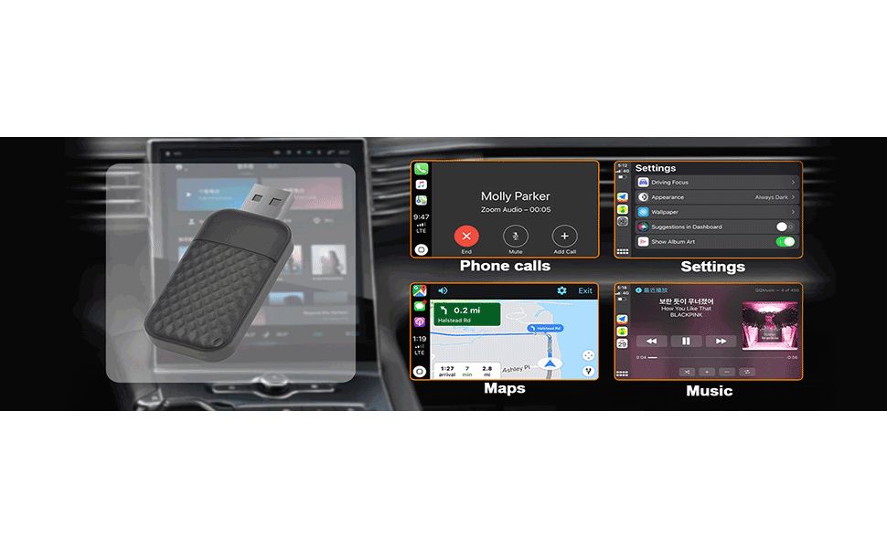 Easy Wireless CarPlay Connection