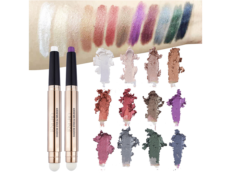 Hotiary Cream Eyeshadow Stick, Cream to Powder Eyeshadow Pen Matte Shimmer