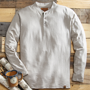 henley stretch shirt for men
