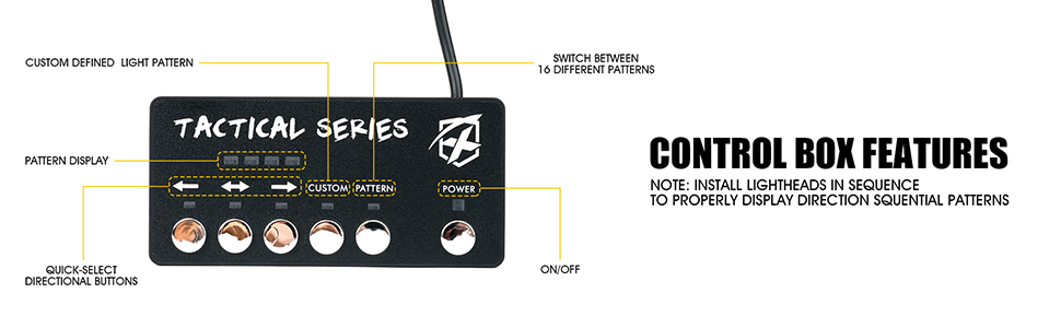 Surface Mount Strobe Warning Emergency Flashing Light Caution Construction Hazard with control box
