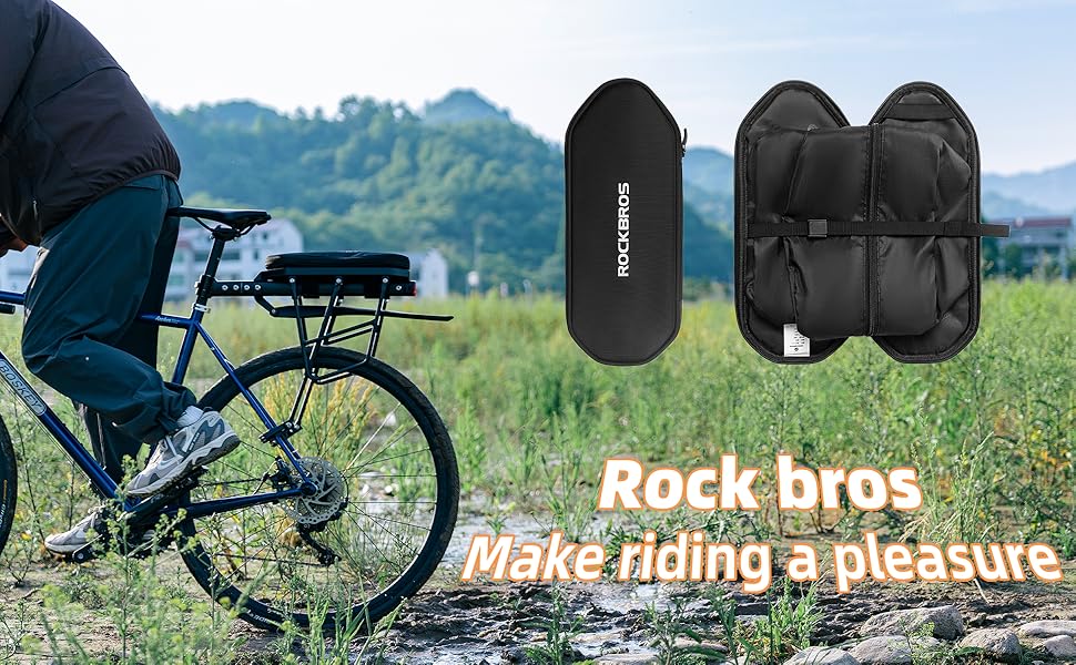 Amazon.com: ROCKBROS Foldable Bike Bag for Rear Rack