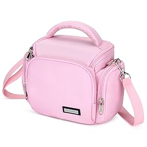 camera bag pink