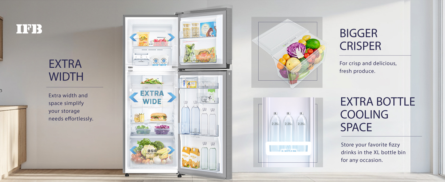 refrigerator,fridge,double door fridge,double door refrigerators,ifb refrigerators,ifb fridge