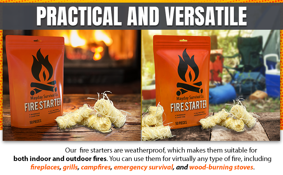 Mayday Survival Co. Fire Starter Fire Starters for