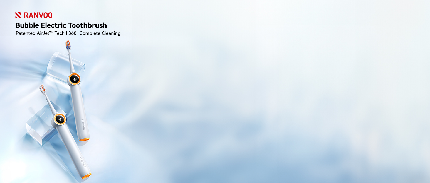 Bubble Electric Toothbrush Patented AirJetTM Tech I 360° Complete Cleaning