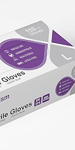 Large size blue gloves