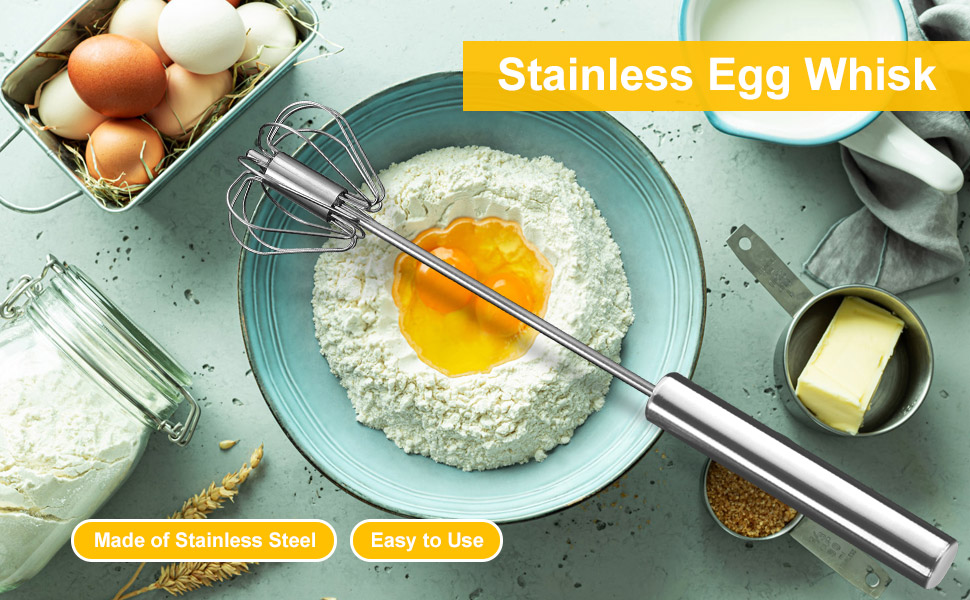 DDSHUN SemiAutomatic Whisk Manual Whisk Hand Push Egg Beater