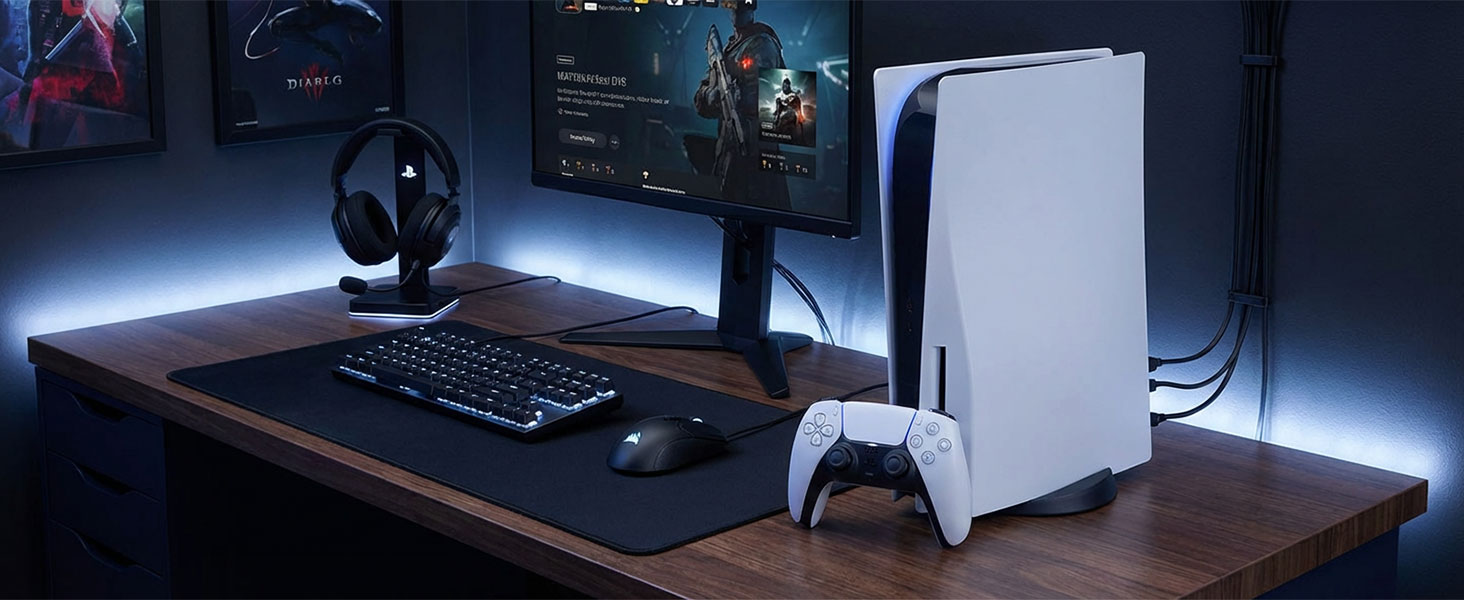 SPN-JGSP Dust Plug for PS5,9Pcs Dust Plug Kit for PS5/PS5 Slim Console